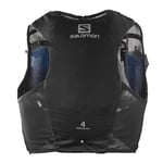 Salomon Adv Hydra Vest 4 Gilet d'hydratation Trail running Randonnée Vélo unisexe, Confort et stabilité, Accès rapide à l’hydratation, Simplicité, Noir, S