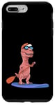 Coque pour iPhone 7 Plus/8 Plus Sup Stand Up Paddle Board Dinosaure Drôle Planche à Pagaie