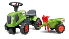 FALK - 212C - Porteur tracteur Claas avec remorque, pelle et rateau