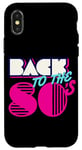 Coque pour iPhone X/XS Cool Back to 80's, vintage rétro 80's Outfit Graphic Design