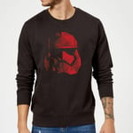 Sweat Homme Casque Stormtrooper Effet Cubiste - Star Wars - Noir - S