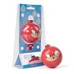 Numskull Bauble Heads Official Sonic The Hedgehog Knuckles Christmas Tree Decoration Ornament - Red Tin Metal Christmas Bauble Ball Hanging Decor