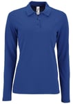 Polo Manches Longues - Femme - 02083 - Bleu Roi