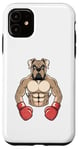 Coque pour iPhone 11 Boxers Gants de boxe pour chien