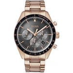 BOSS Men's Watch Chronograph Trophy Rose Gold HB1513632