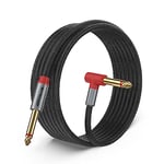 ANYPLUS Câble de Guitare, 5M Câble D'amplificateur de Câble D'instrument de 16.5ft Câble Audio de 1/4 Pouce à 1/4 Pouce, Câble Tressé Trs Fishline Pour Câble de Guitare Electrique, Basse, Clavier