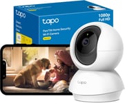 Tapo Pan/Tilt Smart Security Camera, Baby Monitor, Indoor CCTV, 360° Rotational