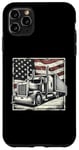 iPhone 11 Pro Max Semi-Trailer Trucker Big Rig American Flag Truck Driver Case