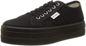 Victoria Basket Lona Plataf. Negra, Sneakers Basses mixte adulte, Noir (10 Negro), 42 EU