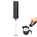 IraXpro Electric Milk Frother Whisk,Milk Frother Handheld,Coffee Frother Electric Whisk,Electric Hand Whisk,2-AA Battery Powered,for Coffee,Hot Chocolate,Cream (Black)