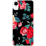 Coque pour Iphone XR Fleur rouge rose vintage