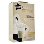 Tommee Tippee Closer to Nature Milk Powder Dispensers, Feeding on the go, 6 Pack