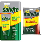 Solvite Wallpaper Repair Adhesive, Wallpaper Paste for Fixing Tears & 1591161 All-Purpose Wallpaper Adhesive, Reliable Adhesive for Wallpaper, All-Purpose Adhesive with Long-Lasting Results