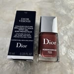 NEW! DIOR VERNIS NAIL POLISH 722 ROSEWOODROSE 10ml LIMITED EDITION BOXED RRP £27