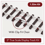 2.5m - 5" True Scale Display Track Kit - Clip Fit - PNR-9N - PNP Railways