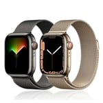 Apple Watch Armband Milanese till 42mm/ 44mm / 45mm/ 49mm - Flera färger Guld