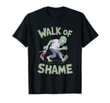 Zombie Walk of Shame - Funny Halloween Design T-Shirt