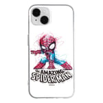 ERT GROUP mobile phone case for Apple Iphone 14 PLUS original and officially Licensed Marvel pattern Spider Man 021 optimally adapted to the shape of the mobile phone, case made of TPU