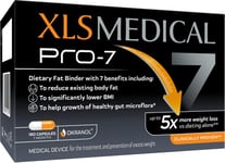 XLS Medical PRO-7 - Weight Loss Pills - Up to 5X More Weight Loss Versus Dieting Alone, 7 Clinically Proven Benefits - 180 Capsules - 1 Month Supply