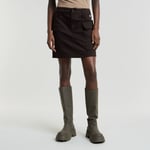 Cargo Mini Skirt - Black - Women