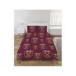 West Ham United FC Reversible Duvet Cover Set - Single