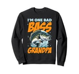 I'M ONE BAD BASS GRANDPA, for the fishing grandfather Sweatshirt