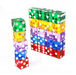 25 x NEW PERFECT 19MM PRECISION CASINO DICE/CRAPS STUNNING 5 x PACKS OF EACH COLOUR