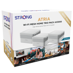 Strong ATRIA Wi-Fi6 Mesh Trio Pack AX3000 UK - Wi-Fi speeds upto 3000Mbps