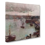 Departure Of The Orient by Charles Conder Classic Painting Canvas Wall Art Print Ready to Hang, Framed Picture for Living Room Bedroom Home Office Décor, 20x20 Inch (50x50 cm)