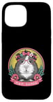 Coque pour iPhone 15 Maman de cochon d'Inde pour les propriétaires de cochons d'Inde éleveurs de cochons d'Inde