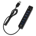 USB Hub 6 Port Splitter SD TF Card Reader Laptop Adapter Type A Expansion Dock