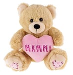 Bamse hjerte mamma 13cm brun