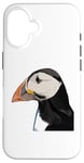 iPhone 16 Puffin Auks Seabird Lunde alken Wildlife Animal Illustration Case