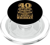 I'm not Old Whiskey Bourbon 40th Birthday Whiskey Drinker PopSockets PopGrip for MagSafe