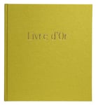 EXACOMPTA - 47789E - 1 Livres d'or POP'N CO - Format Compact 21 x 19 cm - Tranche et Marquage Or avec Inscription Livres d'or - 140 Pages Blanches Unies - Couleur Lime