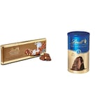 Lindt Swiss Milk Chocolate and Crunchy Hazelnut Gold Bar 300 g & Hot Chocolate, 300g