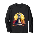 Superhero Chess King Kids Children Boys Hero Lover Master Long Sleeve T-Shirt