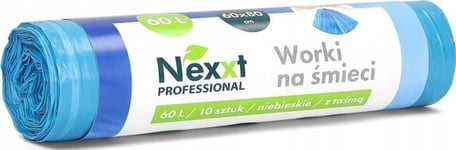 Nexxt Nexxt 60L Ldpe-Sopsäckar Med Tejp, Blå (10)