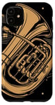 Coque pour iPhone 11 Keeping It Low Key Funny Tuba Instrument de musique Tuba Player