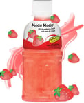 Mogu Mogu Nata De Coco Strawberry - Jordbärsjuice med Kokosgelébitar 320 ml (Thailand)