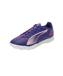 PUMA Mixte Ultra 5 Play TT Soccer Shoe, Lapis Lazuli White-Sunset Glow, 46.5 EU