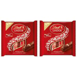 Lindt Lindor Milk Chocolate Bars, 4 x 25g (Pack of 2)