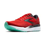 Brooks Homme Ghost 16 Sneaker, Fiery Red Ebony Cockatoo, 41 EU