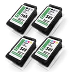 4x Eco Ink 2+2 for Canon Pixma MG-2450 MG-3053 MG-2540 IP-2850 MG-2950-S