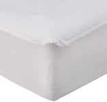 Protection de literie Forme Housse - enduit PVC- jupe ajustable en jersey 25 cm - OURSON - Blanc A0 - 90 x 200