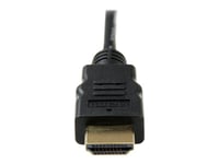 StarTech.com 3 ft High Speed HDMI? Cable with Ethernet - HDMI to HDMI Micro - M/M (HDMIADMM3) - Câble HDMI avec Ethernet - HDMI mâle pour 19 pin micro HDMI Type D mâle - 91 cm - noir