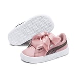 Puma Fille Basket Heart Shimmer Inf, Rose (Bridal Rose White 02), 27 EU