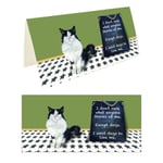 Cat I Want Dogs To Like Me Little Dog Laughed Greeting Card Blank Inside