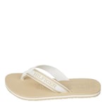 Tommy Hilfiger Women Flip-Flops Beach Sandal, Beige (Harvest Wheat), 36