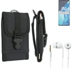 For OnePlus 9 Pro + EARPHONES Belt bag outdoor pouch Holster case protection sle